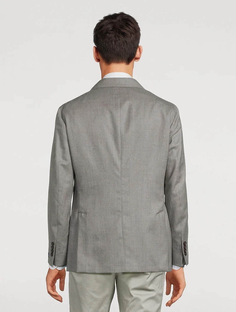 Soft Wool Suit Jacket