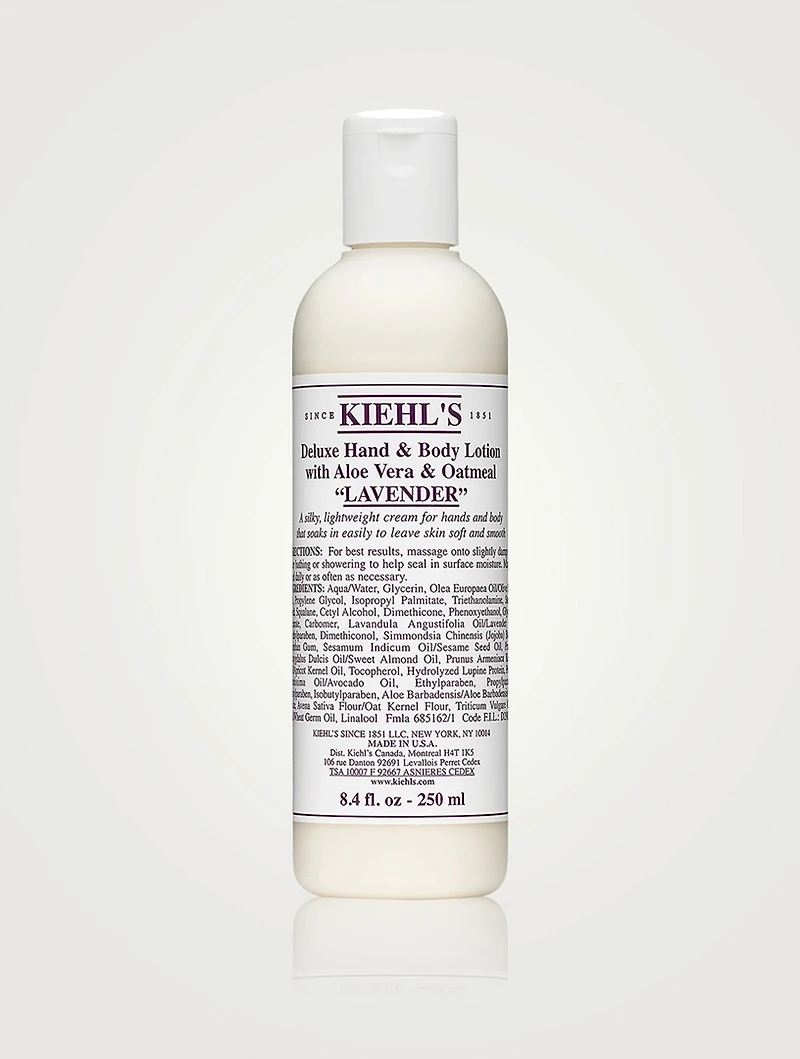 Deluxe Hand & Body Lotion with Aloe Vera & Oatmeal – Lavender