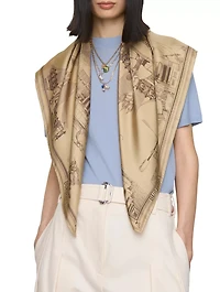 London Landmarks Silk Scarf