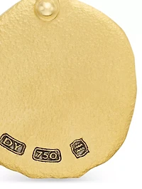 Aquarius Amulet In 18k Yellow Gold, 27mm