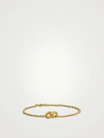 Sculpted Cable Chain Bracelet In 18k Yellow Gold, 8mm