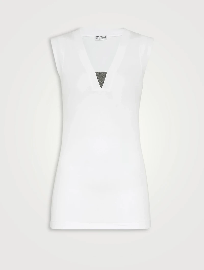 Ribbed Jersey Top
