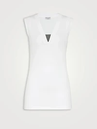 Ribbed Jersey Top