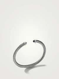 Cable Classics Bracelet Sterling Silver With Amethyst And Pavé Diamonds