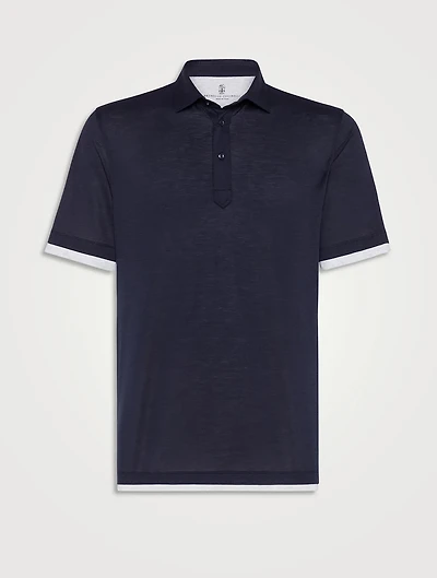 Polo With Faux-layering