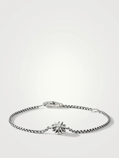 Starburst Kids Bracelet In Sterling Silver With Center Diamond