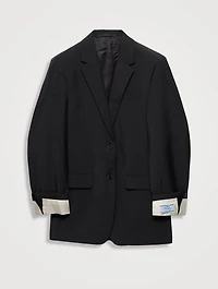 Single-breasted Kid Mohair Jacket