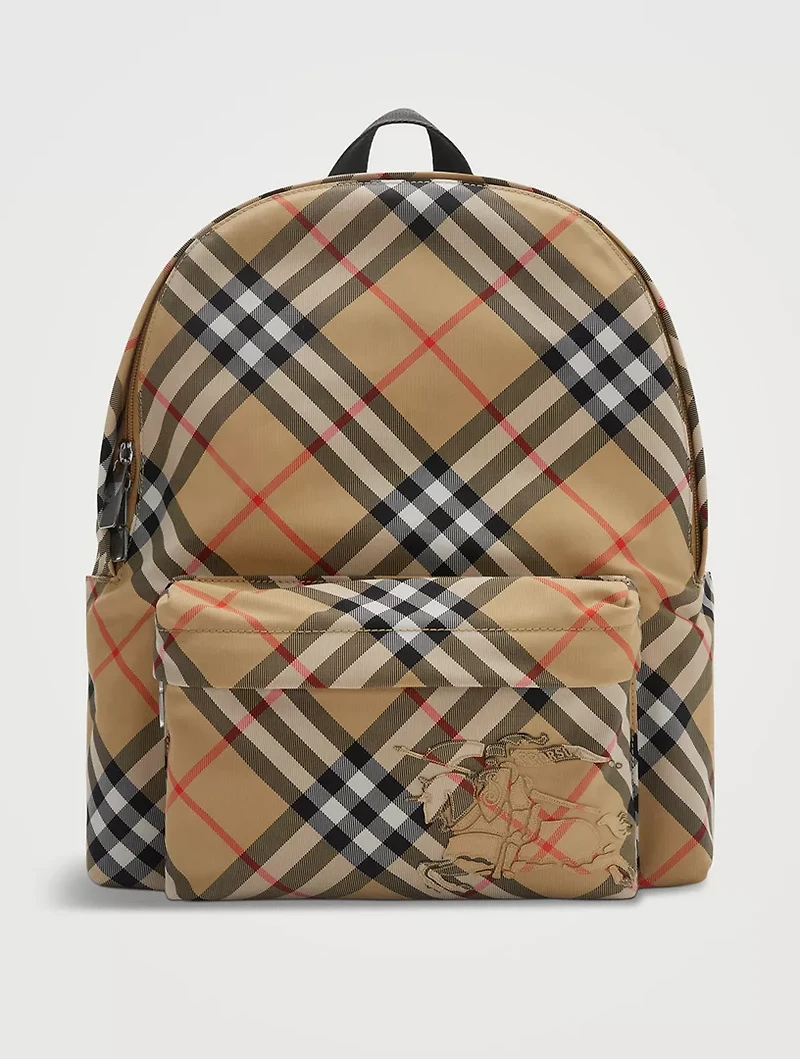 Small Check Backpack