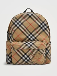 Small Check Backpack