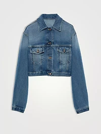 Denim Blouson Jacket