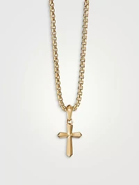 Roman Cross Amulet In 18k Yellow Gold