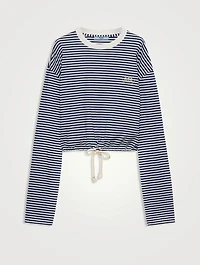 Long-sleeved Striped Jersey T-shirt
