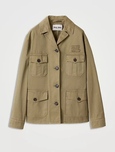 Garment-dyed Cotton Satin Jacket