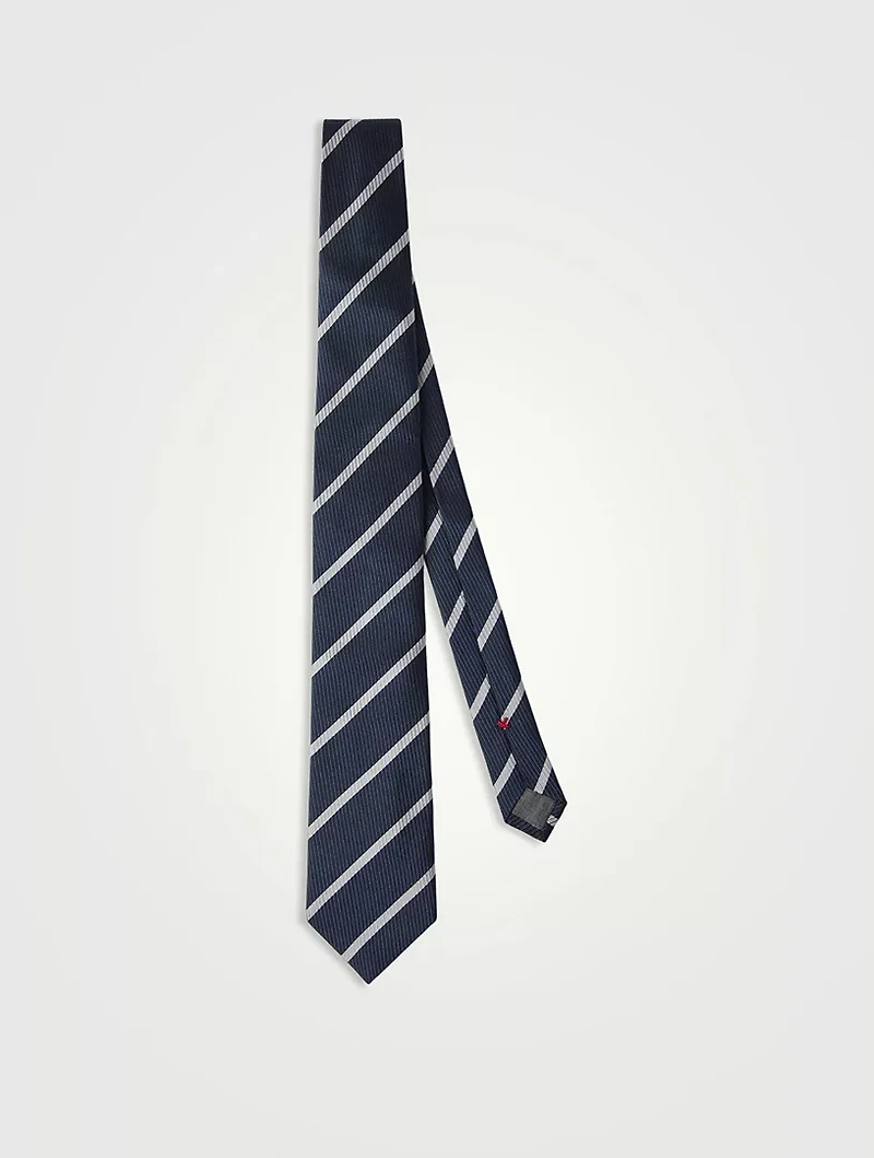 Striped Silk Necktie