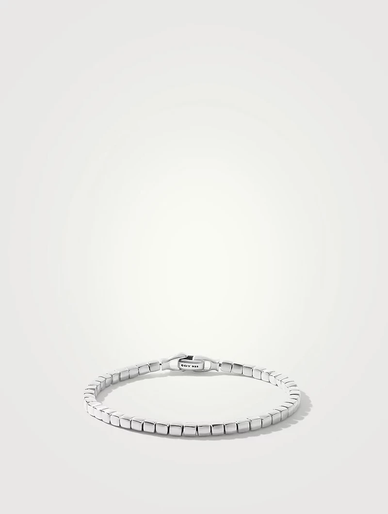 Spiritual Beads Cushion Bracelet Sterling Silver