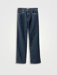 Flocked Denim Jeans