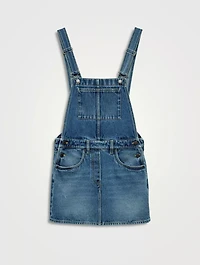 Denim Bib Overall Mini-dress
