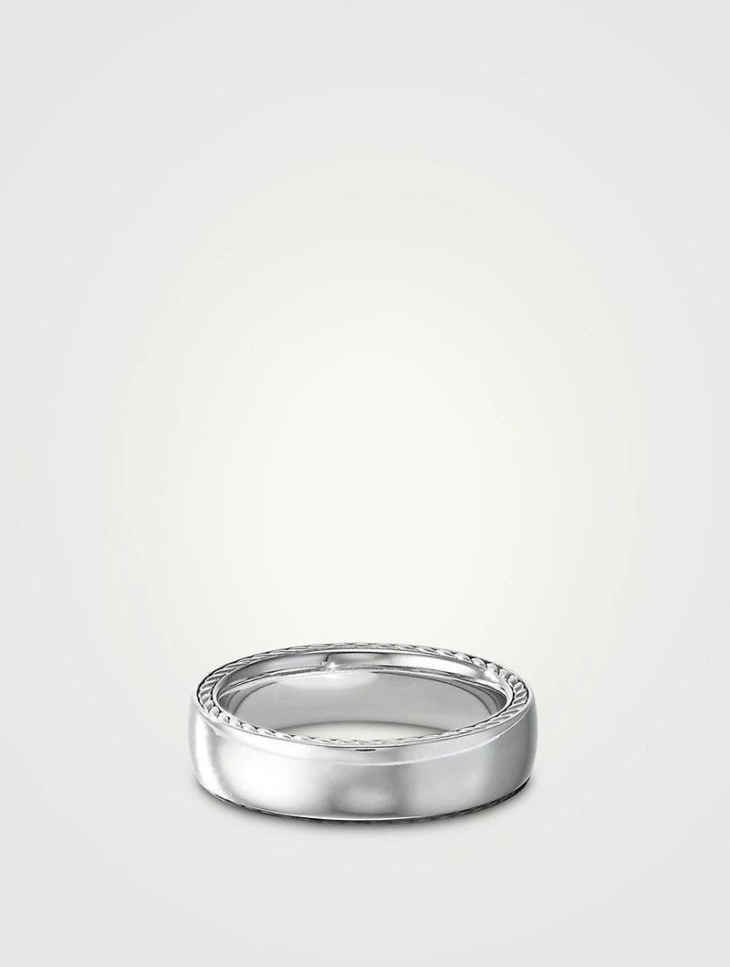 Streamline® Band Ring 18k White Gold