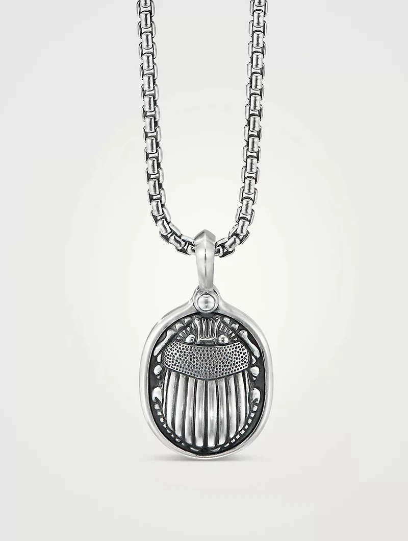 Petrvs® Scarab Amulet In Sterling Silver