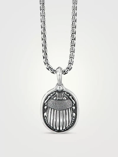 Petrvs® Scarab Amulet In Sterling Silver