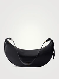 Prada Demi-lune Large Leather Shoulder Bag