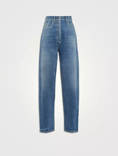 High-waisted Denim Jeans