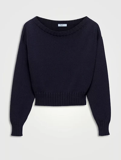 Cotton Boat Neck Sweater