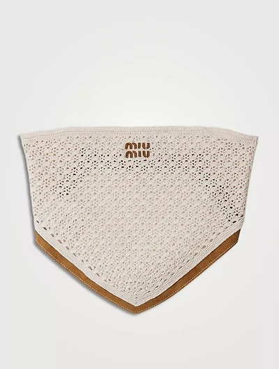 Cotton And Suede Bandana Top