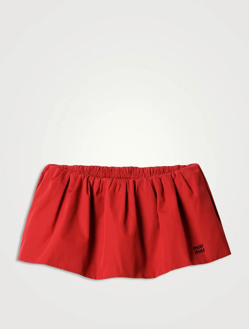 Poplin Miniskirt