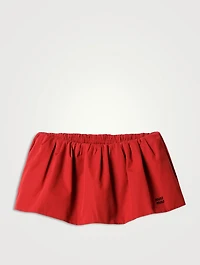 Poplin Miniskirt