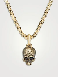 Memento Mori Skull Amulet In 18k Yellow Gold