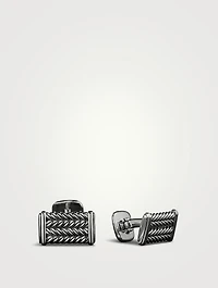 Chevron Cufflinks In Sterling Silver
