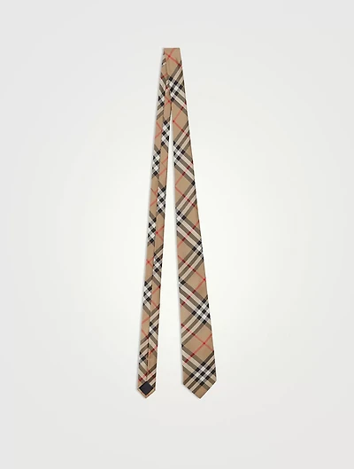 Classic Cut Vintage Check Silk Tie