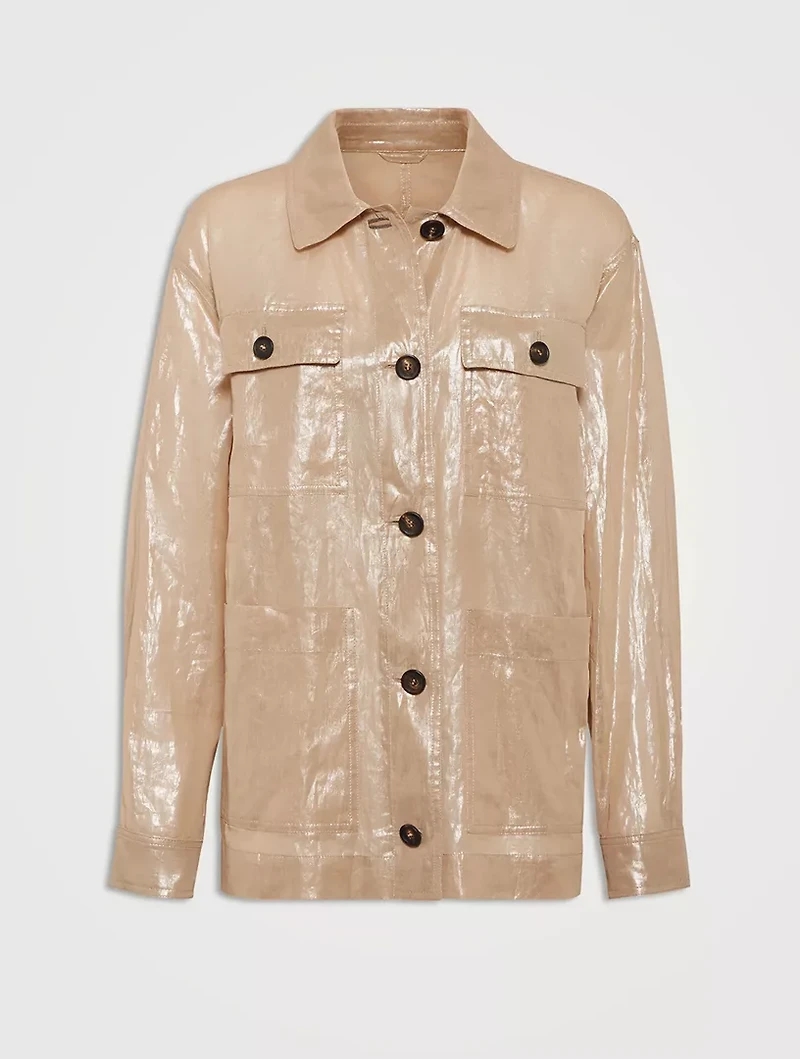 Lamé Outerwear Jacket