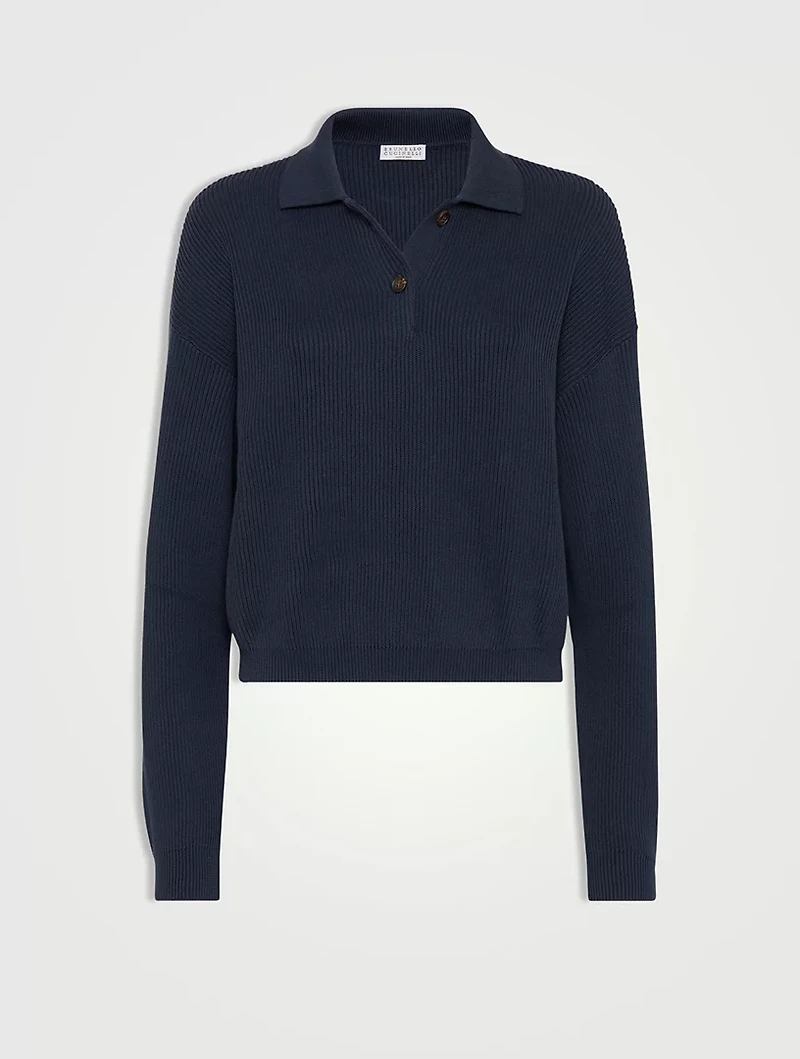 Polo-style Sweater