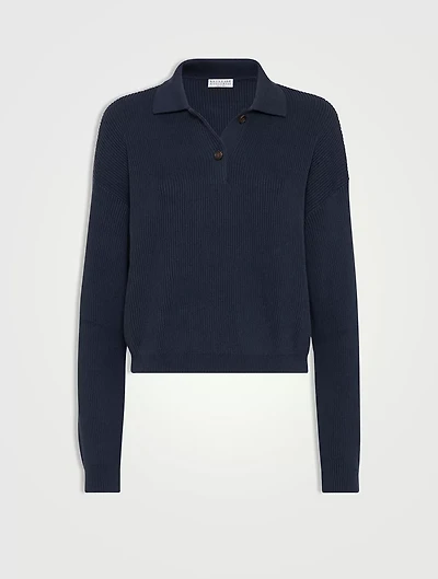 Polo-style Sweater