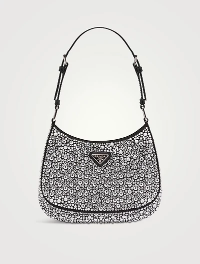 Prada Cleo Satin Bag With Crystals