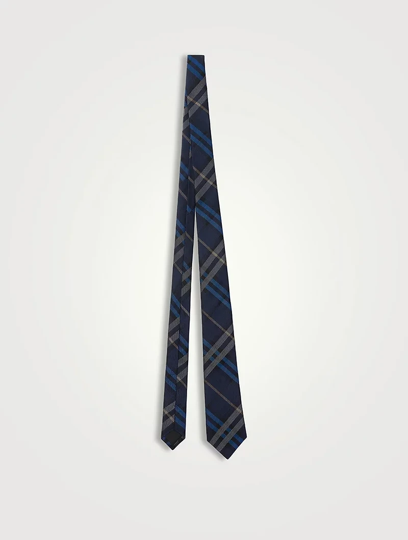 Check Silk Tie