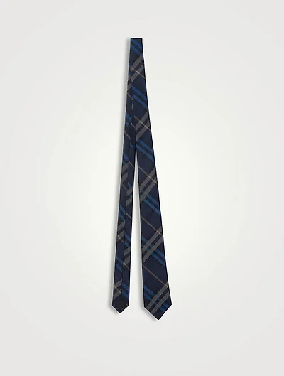Check Silk Tie