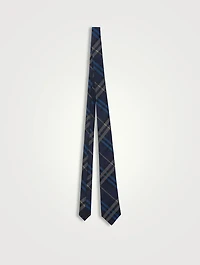 Check Silk Tie