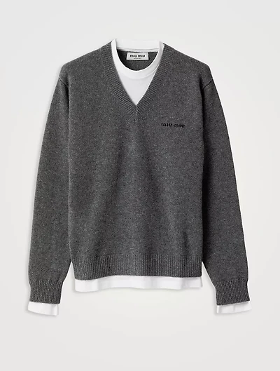 Cashmere V-neck Sweater