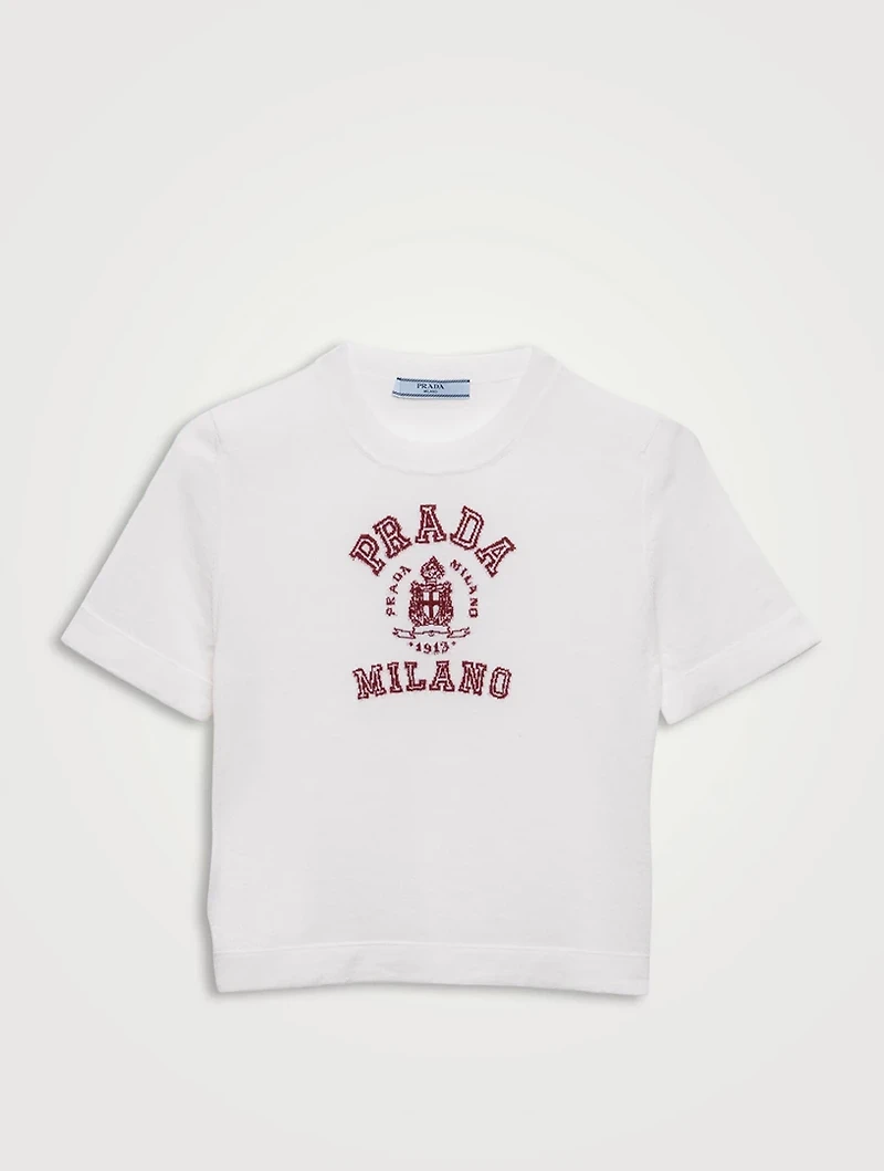 Cashmere Intarsia T-shirt