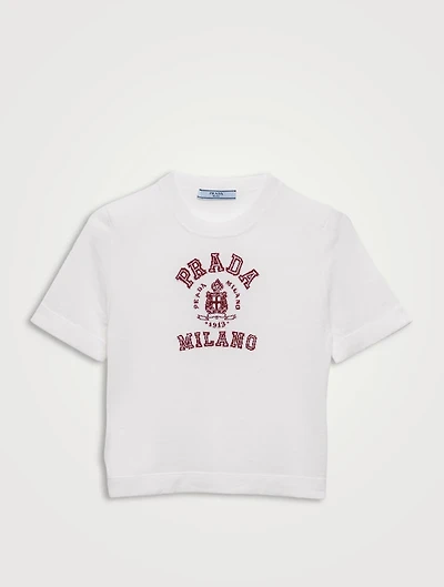 Cashmere Intarsia T-shirt