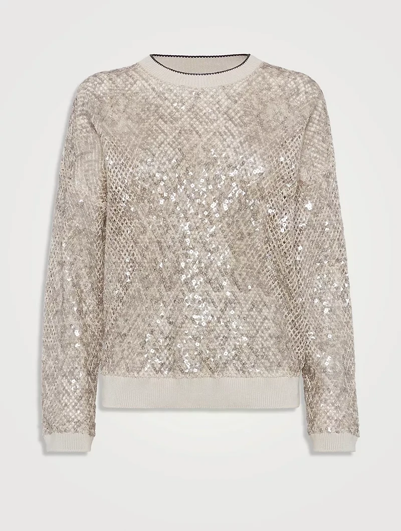 Dazzling Net Sweater