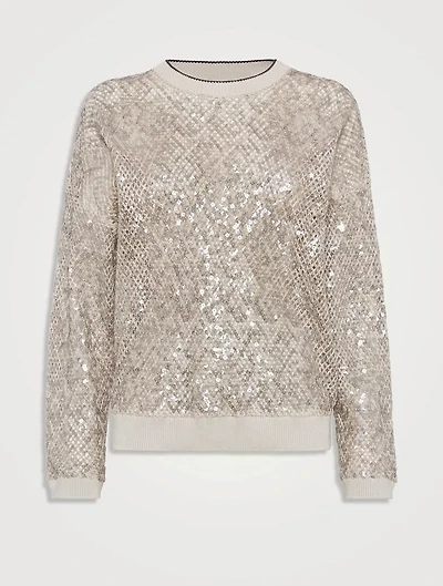 Dazzling Net Sweater