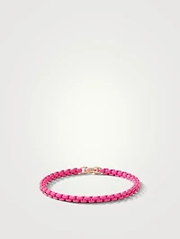 Dy Bel Aire Chain Bracelet Hot Pink With 14k Rose Gold Accent