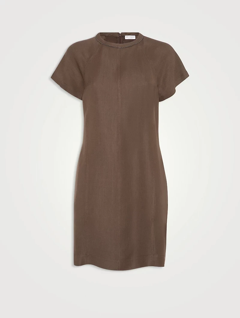 Twill Mini Dress