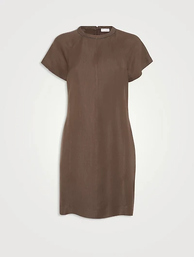 Twill Mini Dress