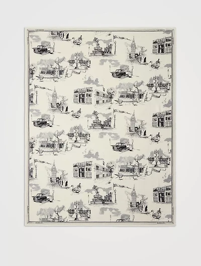 London Landmarks Wool Silk Scarf