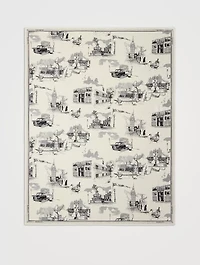 London Landmarks Wool Silk Scarf
